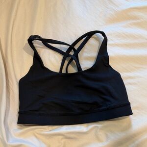 Lululemon Black Strappy Women's sports bra